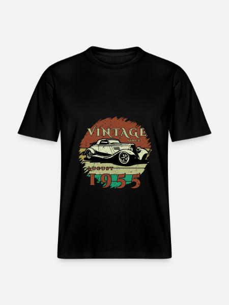 70 års fødselsdag - Classic - Årgang siden 08/1955 -  Økologisk unisex T-shirt RELAXED FIT - sort