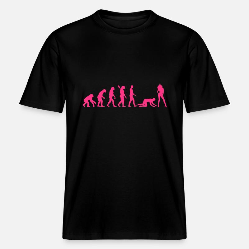 Evolution Ehe -  RELAXED FIT Unisex Organic T-Shirt - Schwarz