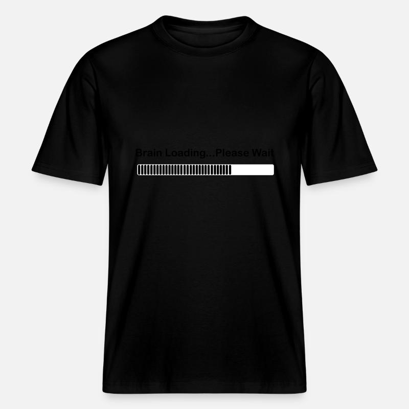 brainloading -  RELAXED FIT Unisex Organic T-Shirt - black
