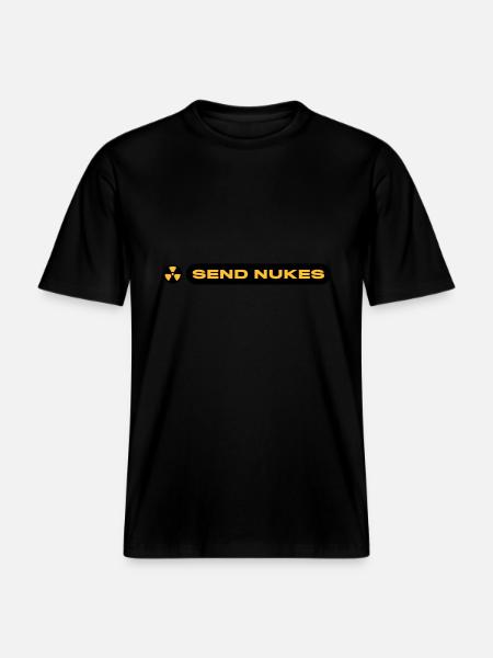 SEND NUKES -  RELAXED FIT Unisex Organic T-Shirt - Schwarz