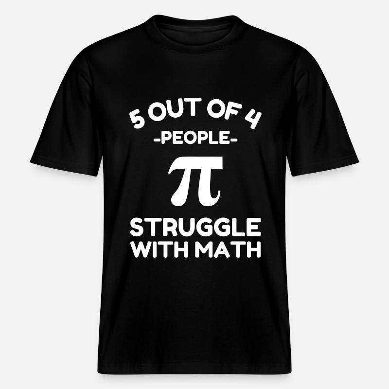 Math énonciations drôle Mathématiques - T-shirt unisexe RELAXED FIT en coton bio - noir