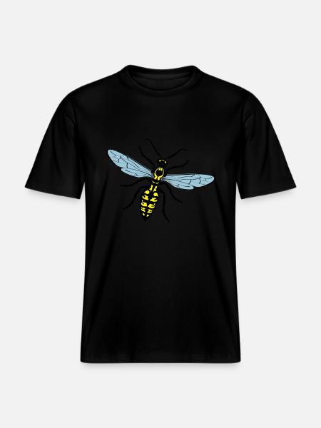 Hornisse - RELAXED FIT Unisex Organic T-Shirt - Schwarz