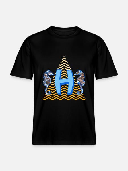 seepferdchen e 262 h - RELAXED FIT Unisex Organic T-Shirt - Schwarz