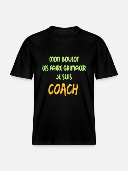 Mon boulot coach 1 -  RELAXED FIT Unisex Organic T-Shirt - black