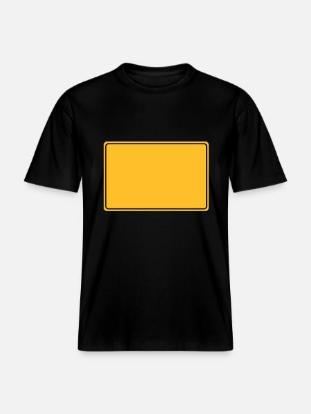 ortsschild - RELAXED FIT Unisex Organic T-Shirt - Schwarz