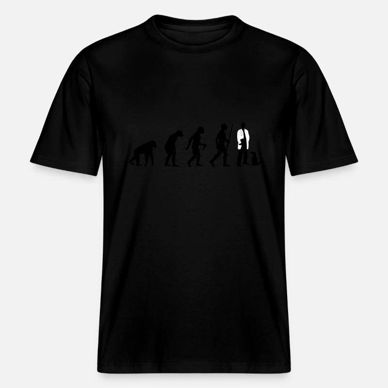 Tierarzt Evolution -  RELAXED FIT Unisex Organic T-Shirt - Schwarz