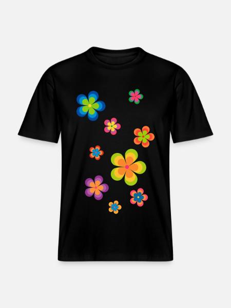 limited edition 03 flowerpower - RELAXED FIT Unisex Organic T-Shirt - Schwarz