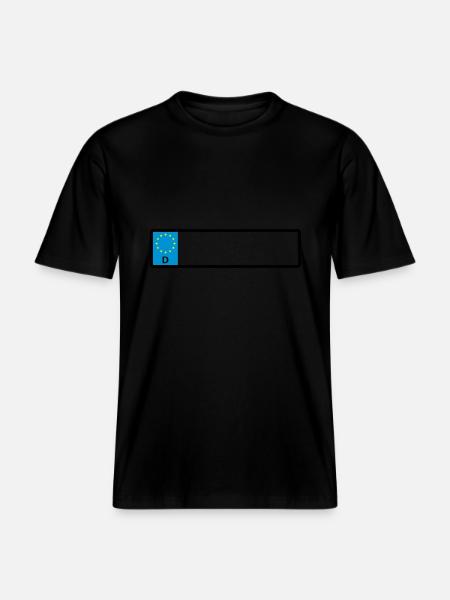 Namensschild - RELAXED FIT Unisex Organic T-Shirt - Schwarz