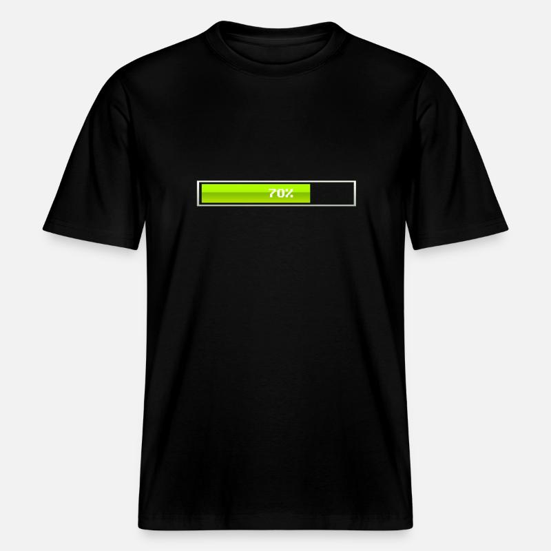 Loading bar is loading -  RELAXED FIT Unisex Organic T-Shirt - black