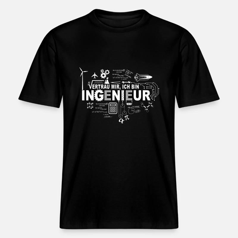 TRUST ME - I'M AN ENGINEER - RELAXED FIT Unisex Organic T-Shirt - black