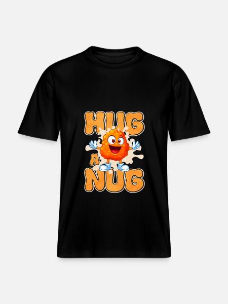 Chicken Nugget - RELAXED FIT Unisex Organic T-Shirt - Schwarz