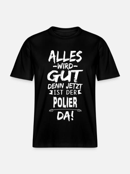 POLIER -  RELAXED FIT Unisex Organic T-Shirt - Schwarz