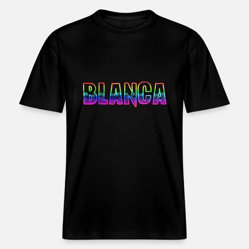 blanca rs rainbow -  RELAXED FIT Unisex Organic T-Shirt - black