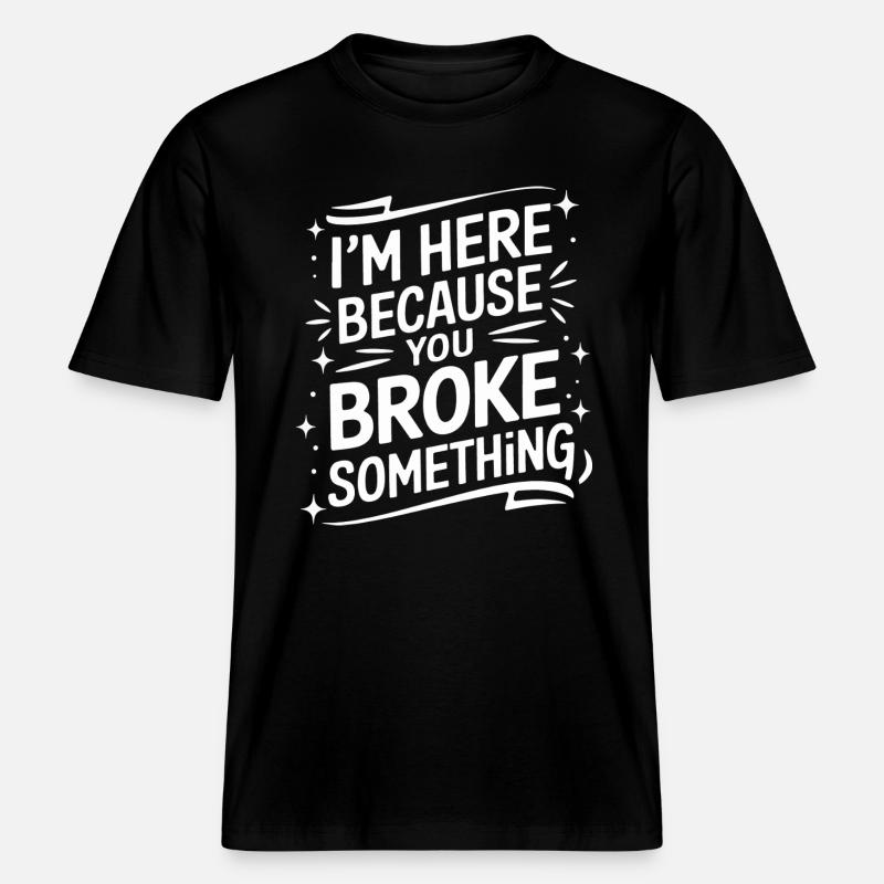 Technischer Support Computerfreak Nerd -  RELAXED FIT Unisex Organic T-Shirt - Schwarz