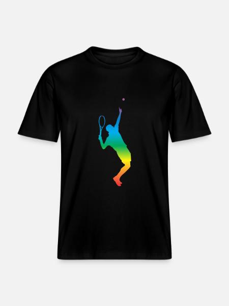 Tennis -  RELAXED FIT Unisex Organic T-Shirt - Schwarz