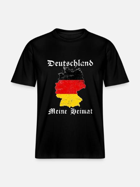 Deutschland - RELAXED FIT Unisex Organic T-Shirt - Schwarz