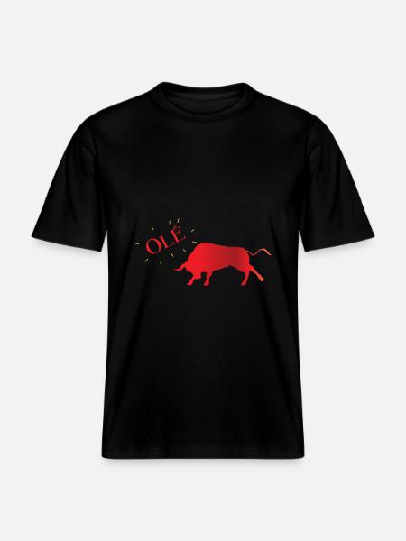 Spanien -  RELAXED FIT Unisex Organic T-Shirt - Schwarz