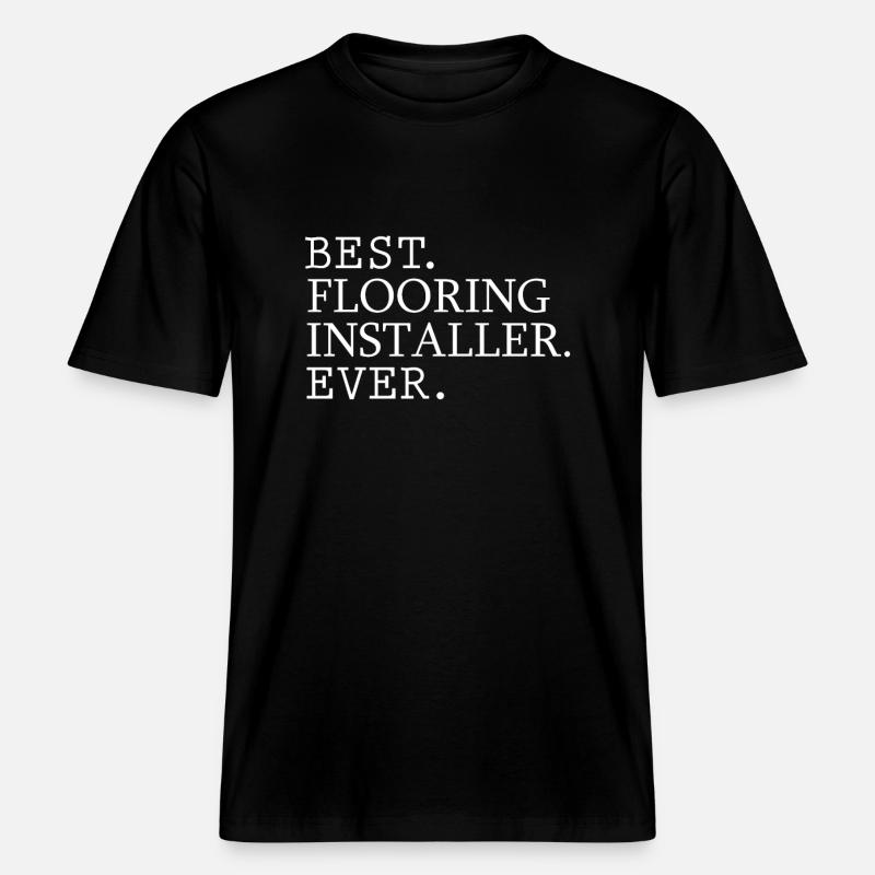 Meilleure couche de sol jamais -  T-shirt unisexe RELAXED FIT en coton bio - noir