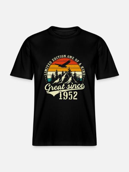 Einzigartig seit 1952 - RELAXED FIT Unisex Organic T-Shirt - Schwarz