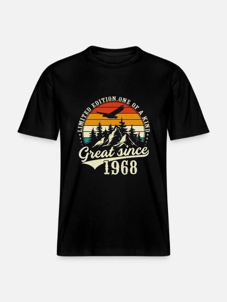 Einzigartig seit 1968 -  RELAXED FIT Unisex Organic T-Shirt - Schwarz
