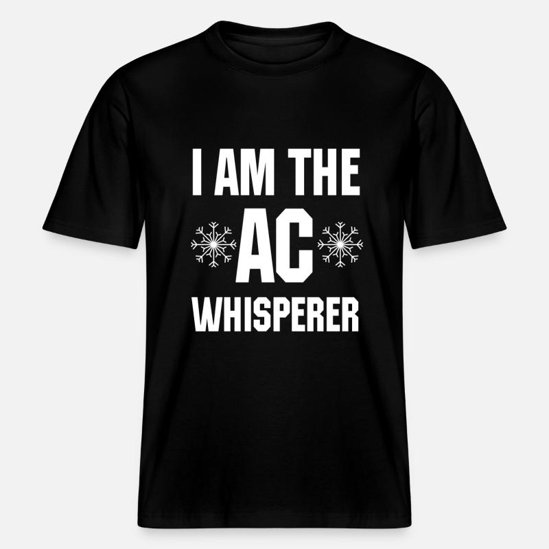 Lustiger Hlk-tech-ac-flüsterer -  RELAXED FIT Unisex Organic T-Shirt - Schwarz