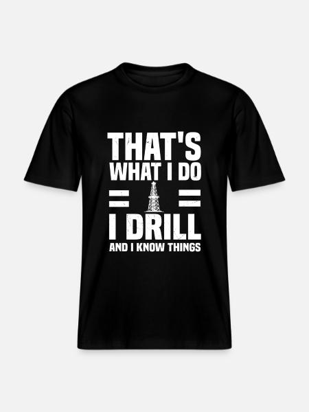 Oilfield workers -  RELAXED FIT Unisex Organic T-Shirt - black