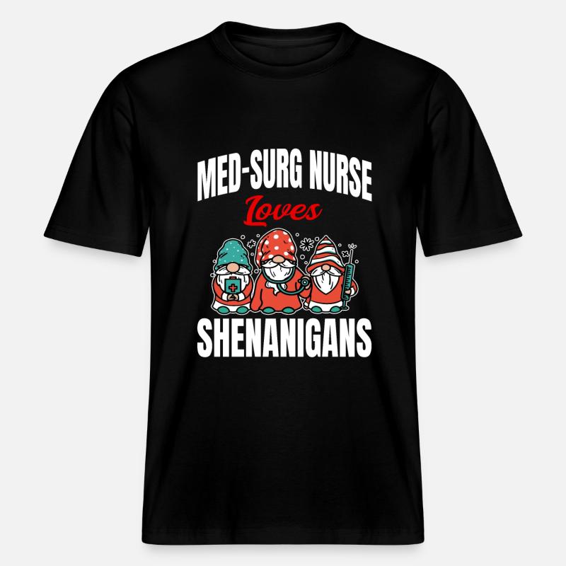 Conception médico-chirurgicale de la Saint-Patrick -  T-shirt unisexe RELAXED FIT en coton bio - noir