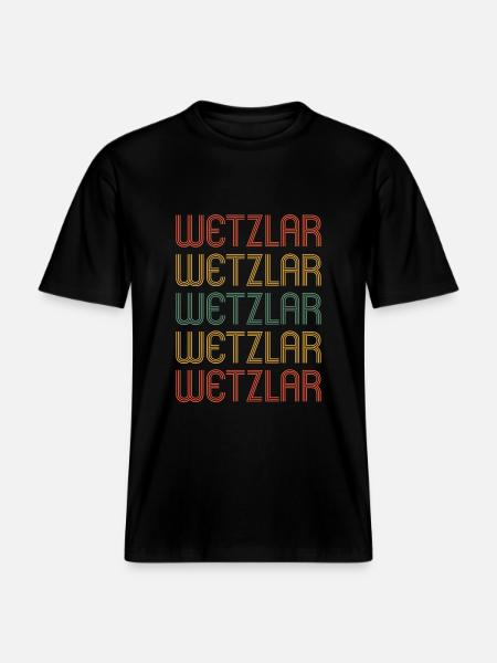 Wetzlarerin Wetzlarer Wetzlar -  RELAXED FIT Unisex Organic T-Shirt - black