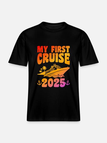 Croisière Vacances 2025 Croisière -  T-shirt unisexe RELAXED FIT en coton bio - noir