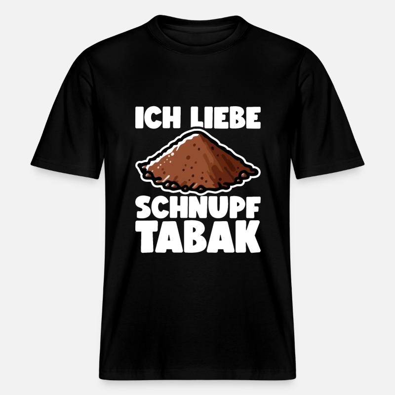 Schnupftabak - RELAXED FIT Unisex Organic T-Shirt - Schwarz
