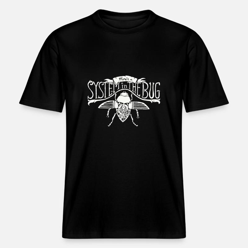 Système dans le Bug -  T-shirt unisexe RELAXED FIT en coton bio - noir
