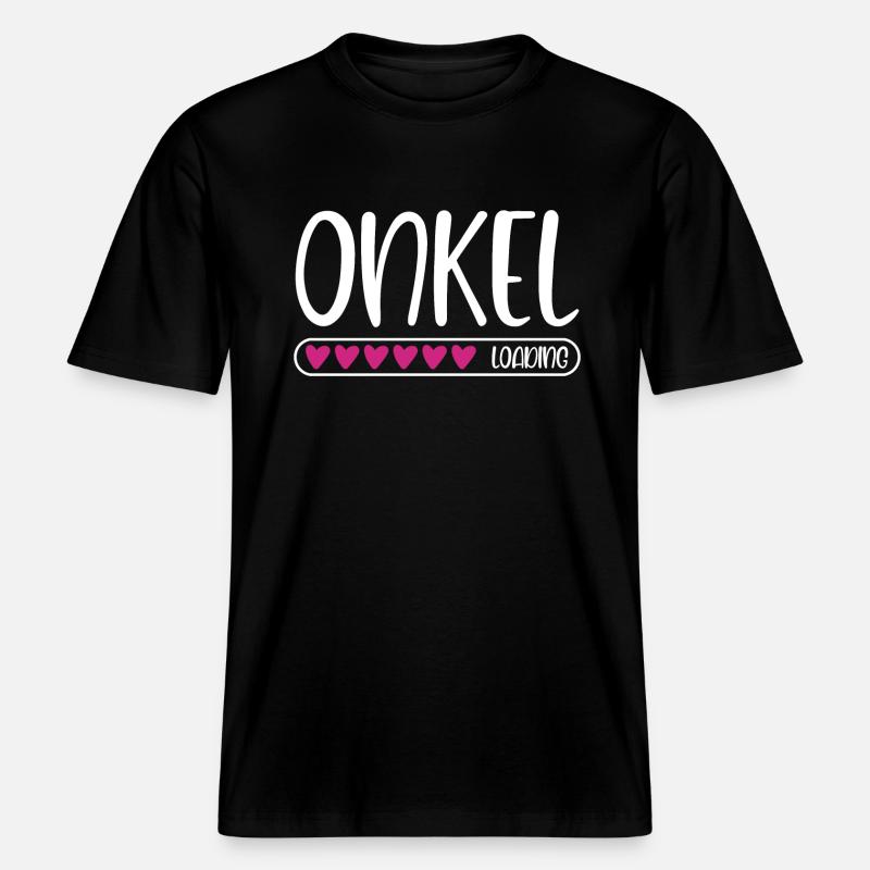Onkel loading - RELAXED FIT Unisex Organic T-Shirt - Schwarz