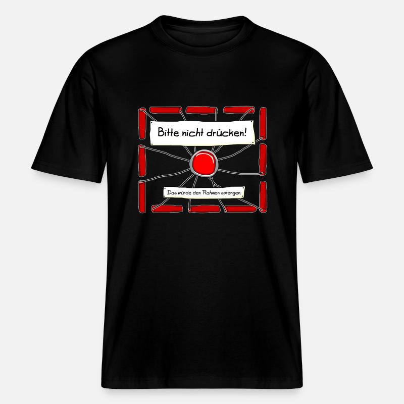 Dynamit - Bitte Abstand halten. - RELAXED FIT Unisex Organic T-Shirt - Schwarz