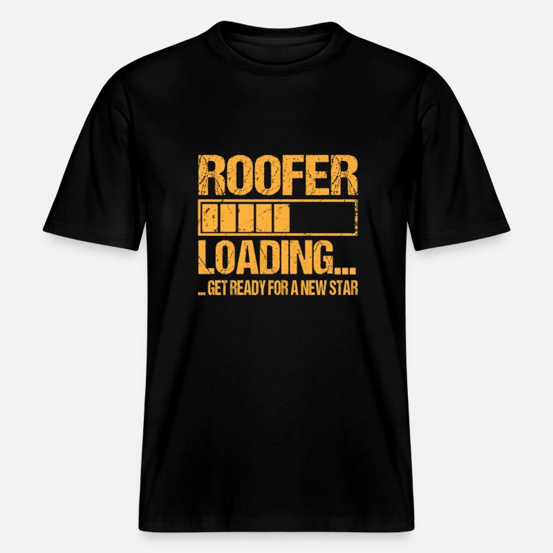 Roofer loading Roofer Training -  RELAXED FIT Unisex Organic T-Shirt - black