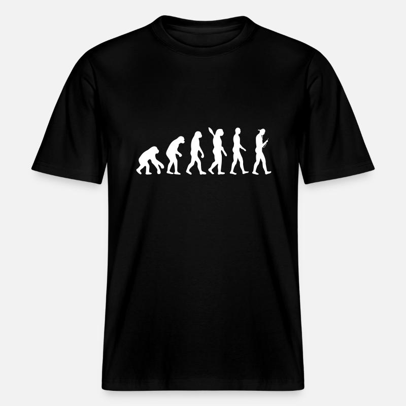Evolution these days -  RELAXED FIT Unisex Organic T-Shirt - Schwarz