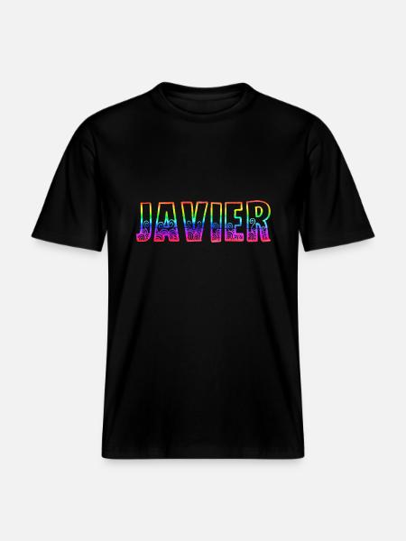 javier rs regenbogen - RELAXED FIT Unisex Organic T-Shirt - Schwarz