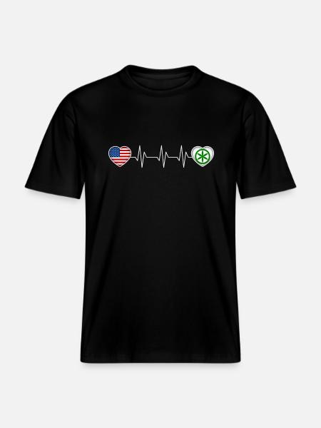 Padanie -  T-shirt unisexe RELAXED FIT en coton bio - noir