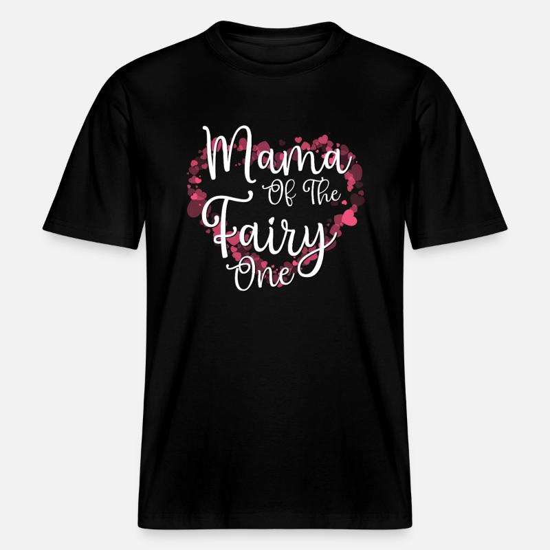Mama der Fee Eins -  RELAXED FIT Unisex Organic T-Shirt - Schwarz