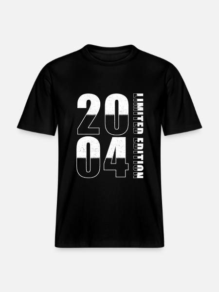 2004 Édition Limitée Anniversaire -  T-shirt unisexe RELAXED FIT en coton bio - noir