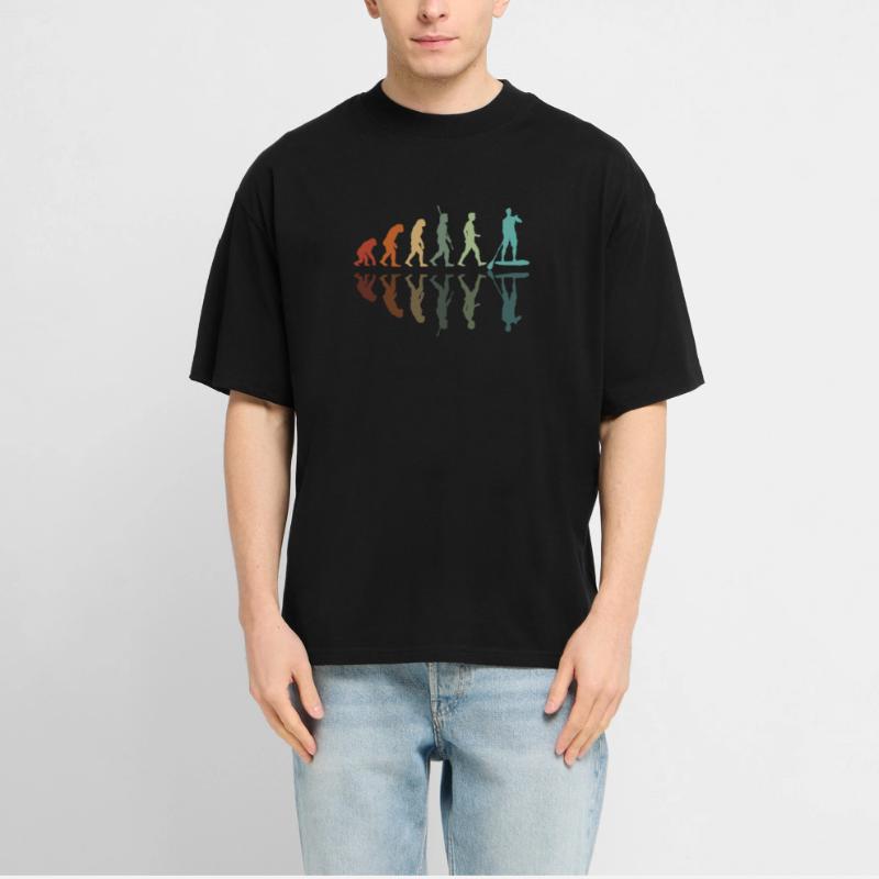 Paddleboard Evolution  RELAXED FIT Unisex Organic T-Shirt