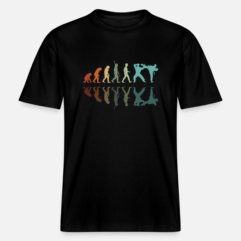 Karate Evolution -  RELAXED FIT Unisex Organic T-Shirt - Schwarz