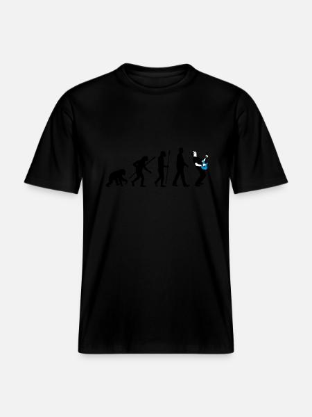 evolution_rocks_032012_n_3c - T-shirt unisexe RELAXED FIT en coton bio - noir