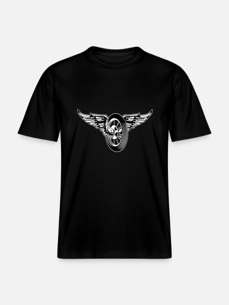 Wheels Of Fire - RELAXED FIT Unisex Organic T-Shirt - Schwarz