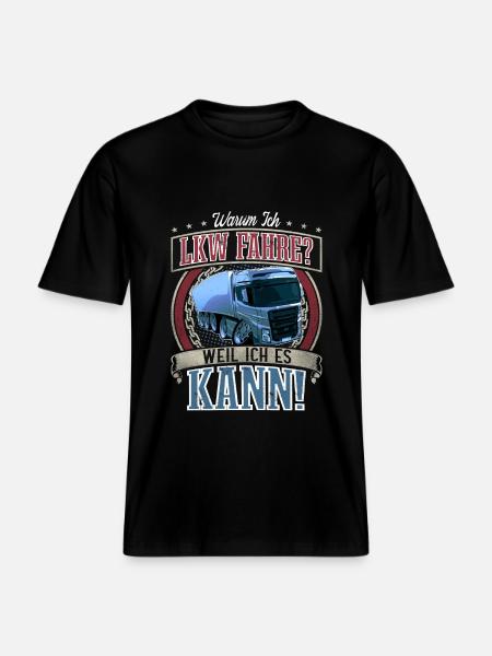 LKW Fahrer - RELAXED FIT Unisex Organic T-Shirt - Schwarz