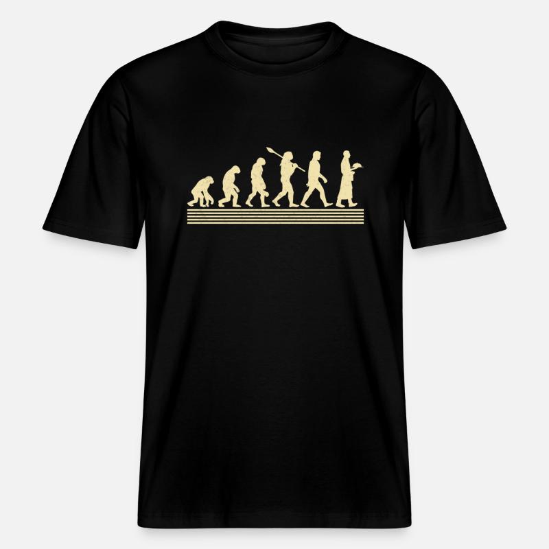 Évolution du serveur -  T-shirt unisexe RELAXED FIT en coton bio - noir
