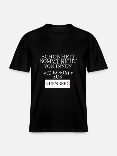 Nürnberg - RELAXED FIT Unisex Organic T-Shirt - Schwarz