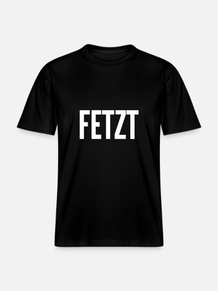 das ist fetzig - RELAXED FIT Unisex Organic T-Shirt - Schwarz
