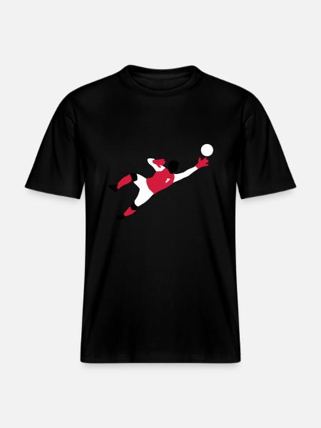 torwart_012015_a_3c -  RELAXED FIT Unisex Organic T-Shirt - Schwarz