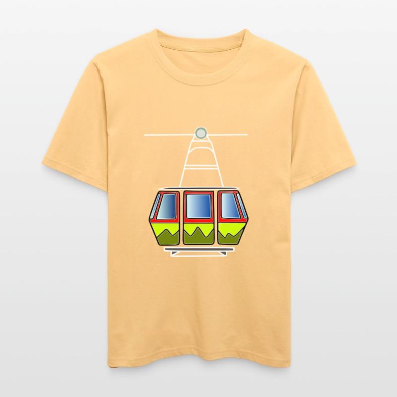 cable car gondola ropeway technology cable car cable car cable car  RELAXED FIT Unisex Organic T-Shirt