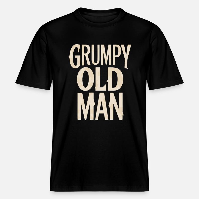 Grumpy Old Man Unverwechselbarer Stil - RELAXED FIT Unisex Organic T-Shirt - Schwarz